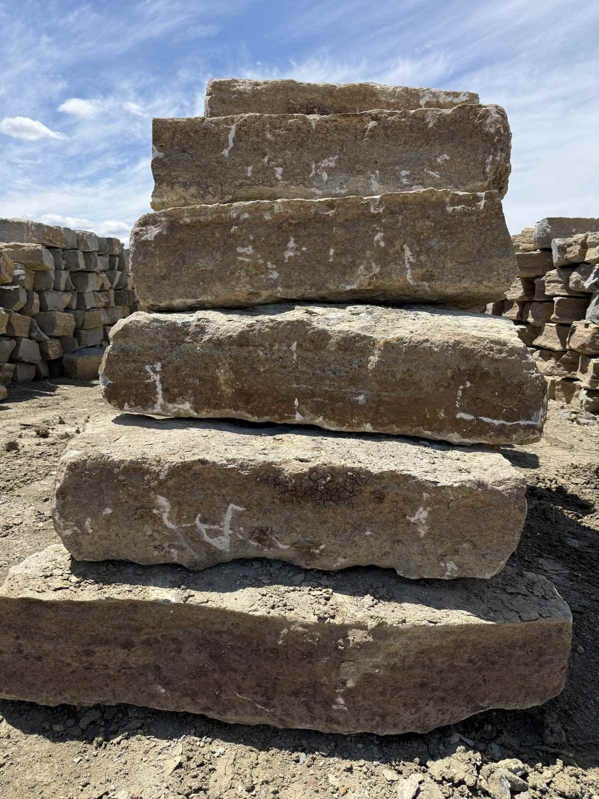 14" Builders Grade Natural Tan blocks